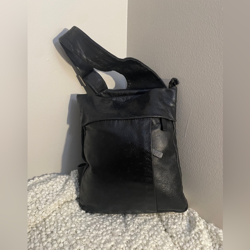 MARCO BUGGIANI Dark Brown Full-grain Genuine Leather BACKPACK CROSSBODY BAG  🇮🇹